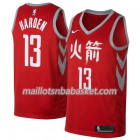 Maillot Homme Houston Rockets James Harden 13 Nike City Edition Swingman